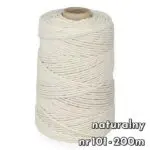 Sznurek bawełniany SKRĘCANY 3mm - obrazek 2