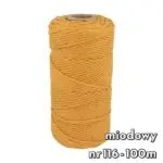 Sznurek bawełniany SKRĘCANY 3mm - obrazek 4