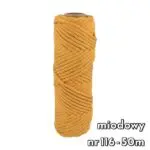 Sznurek bawełniany SKRĘCANY 5mm - obrazek 5