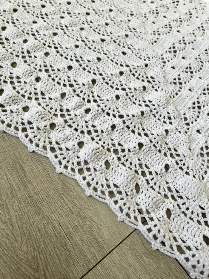 Ręcznie Robiona Chusta Ecru - obrazek 3