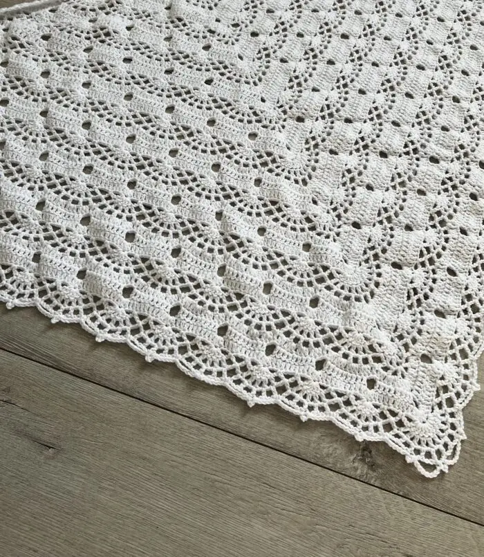 Ręcznie Robiona Chusta Ecru - obrazek 2