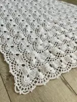 Ręcznie Robiona Chusta Ecru