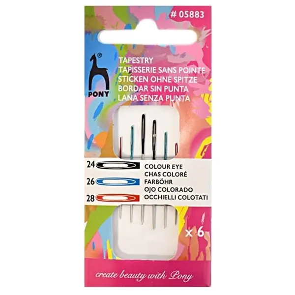 iglybezczubka05883-min Kolorowe igły do haftu bez czubka 24-28 PONY (05883) - obrazek 1