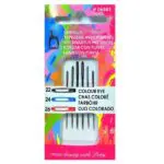 Kolorowe igły do haftu ostre 22-26 PONY (06883)