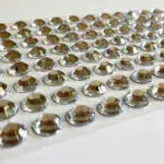 Kryształki samoprzylepne 8mm/96szt SREBRNE