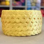 Taśma ozdobna WARKOCZ satynowy żółty