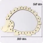 Jeżyk drewniany - grubość 4mm - obrazek 3