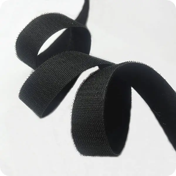 rzepdwustronnyczarny30mm Rzep DWUSTRONNY do przyszycia 30mm - obrazek 1