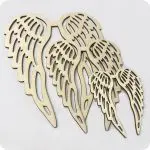Skrzydła anioła drewniane - grubość 4mm