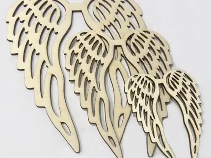 Skrzydła anioła drewniane - grubość 4mm