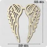 Skrzydła anioła drewniane - grubość 4mm - obrazek 2