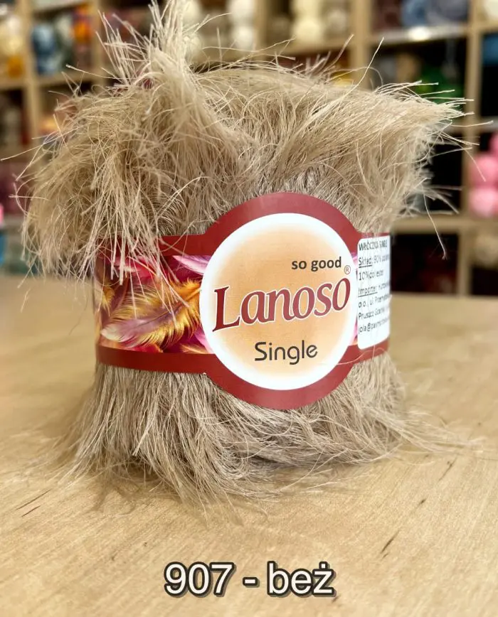 Włóczka Lanoso SINGLE 100g/70m poliamid+poliester - obrazek 4