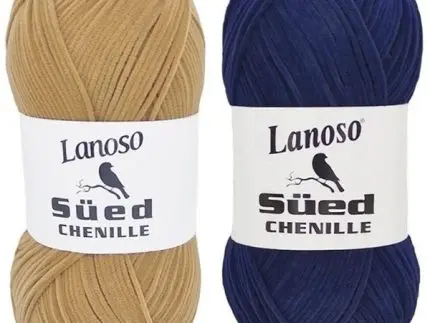 Włóczka RZEMYKOWA Lanoso Sued Chenille 50g/160m 100% akryl