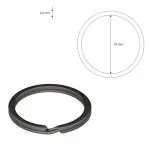 Kółko spiralne metalowe 20x2,2mm - obrazek 3