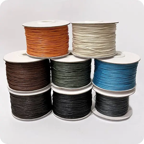 sznurekwoskowany1mm-min Sznurek bawełniany WOSKOWANY 1mm - obrazek 1