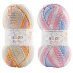 Włóczka Alize Baby Best BATIK 100g/240m - akryl + bambus