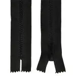 Zamek KOSTKOWY nierozdzielczy 20cm czarny 5mm