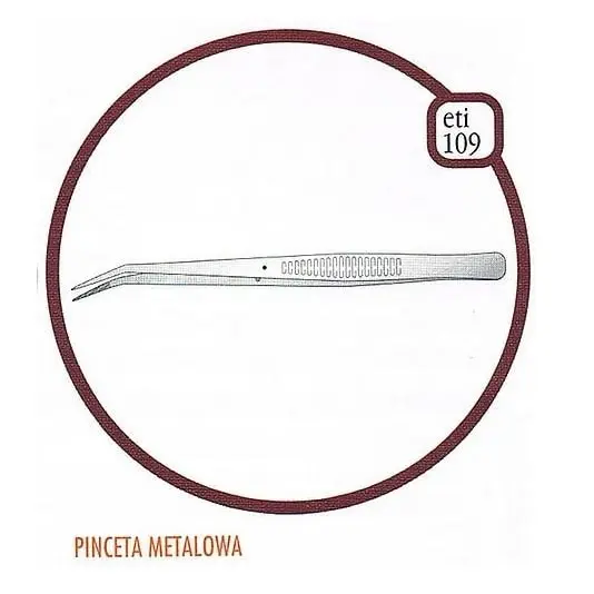 pincetadomaszyntexi-min Zakrzywiona metalowa pinceta (texi 4005) - obrazek 1