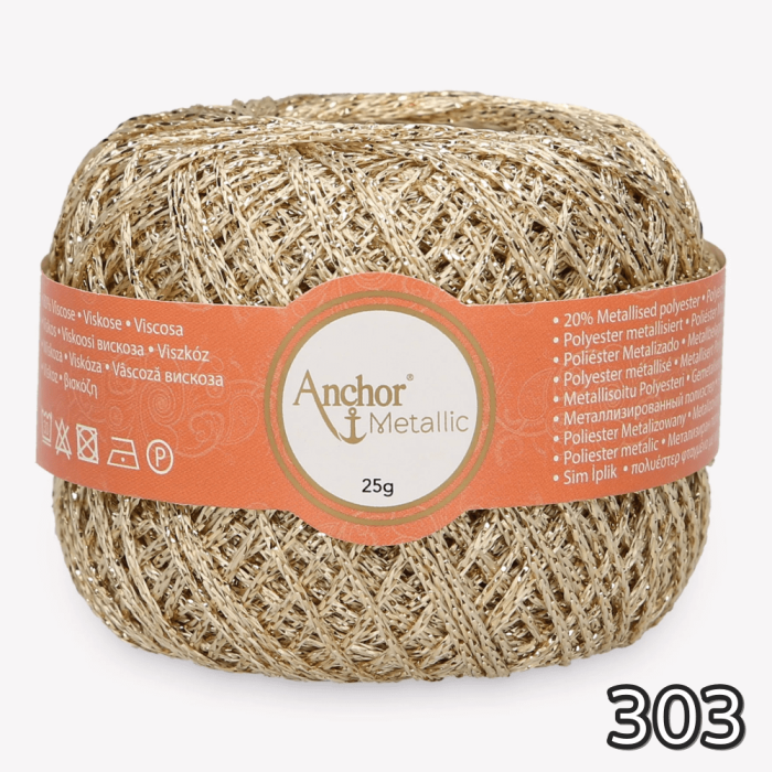 Kordonek metalizowany Anchor Metallic 25g/100m - obrazek 5