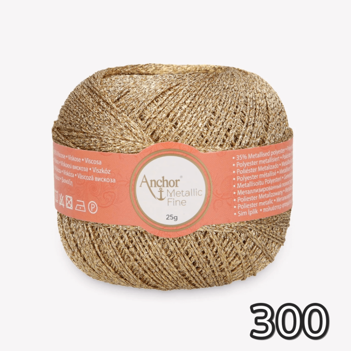 Kordonek metalizowany Anchor Metallic Fine 25g/250m - obrazek 2