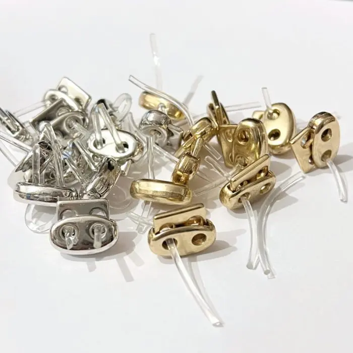 METALOWE, owalne stopery do sznurka, dwuczęściowe - obrazek 2