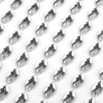Kryształki kamyczki samoprzylepne 5x10mm srebrne