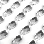 Kryształki kamyczki samoprzylepne 5x10mm srebrne - obrazek 4