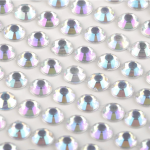 Kryształki kamyczki samoprzylepne 6mm opalizujące