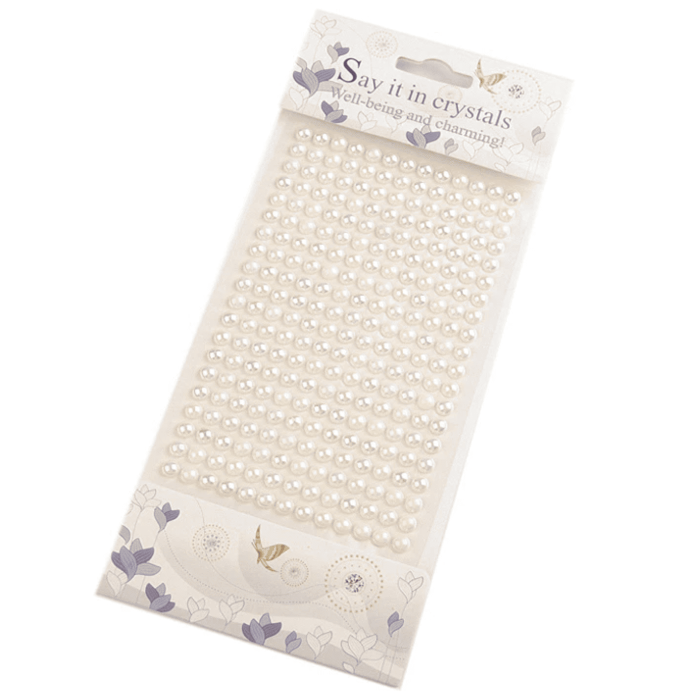 Perełki samoprzylepne 6mm opalizujące - obrazek 3