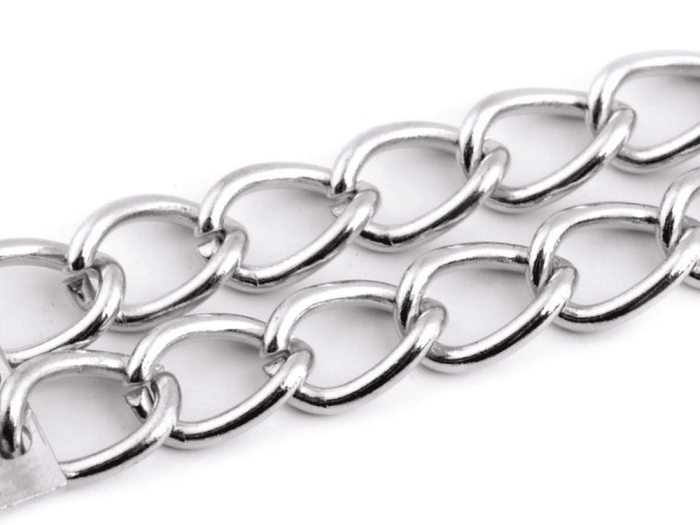 Zapięcie ozdobne z łańcuszkiem 2x17cm (780595) - obrazek 2