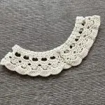 Ręcznie robioby bawełniany kołnierzyk "Amelia" - obrazek 2