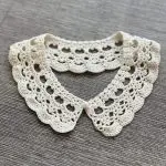 Ręcznie robioby bawełniany kołnierzyk "Amelia" - obrazek 5