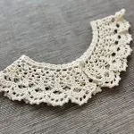 Ręcznie robiony bawełniany kołnierzyk "Emilia" - obrazek 2