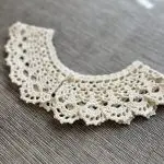 Ręcznie robiony bawełniany kołnierzyk "Emilia" - obrazek 3