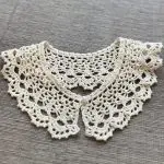 Ręcznie robiony bawełniany kołnierzyk "Emilia" - obrazek 4