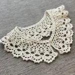 Ręcznie robiony bawełniany kołnierzyk "Emilia"