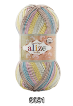 Włóczka Alize BELLA BATIK 100g/360m 100% bawełna - obrazek 10