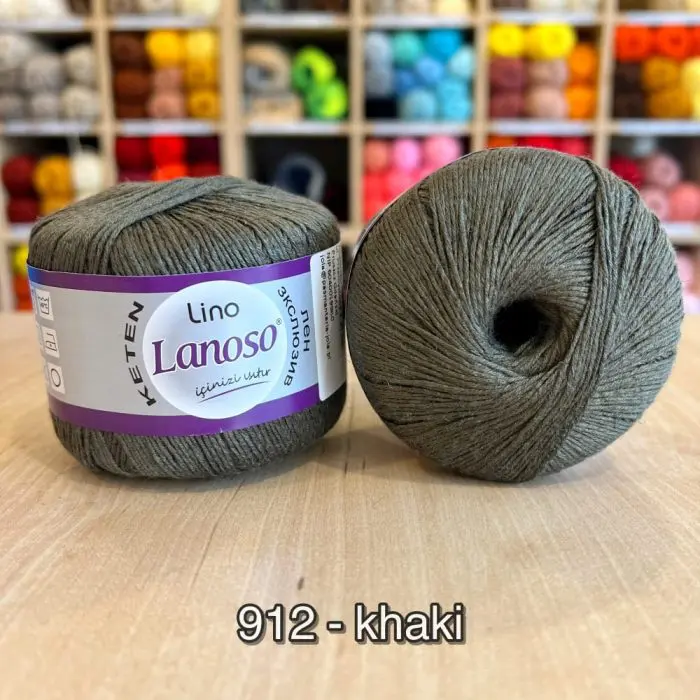 Włóczka Lanoso LINO 50g/175m len + wiskoza - obrazek 6