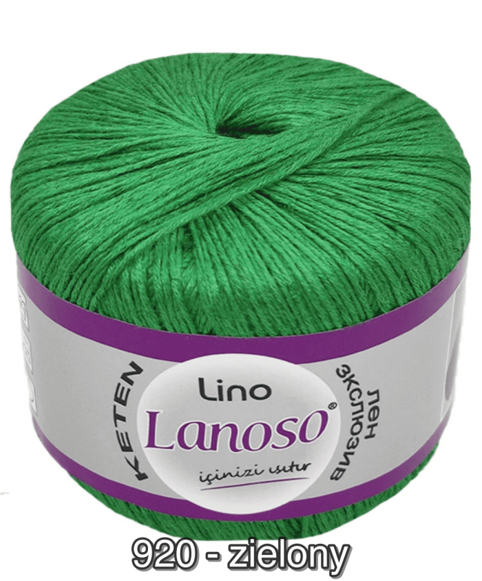 Włóczka Lanoso LINO 50g/175m len + wiskoza - obrazek 7
