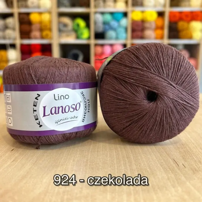 Włóczka Lanoso LINO 50g/175m len + wiskoza - obrazek 11