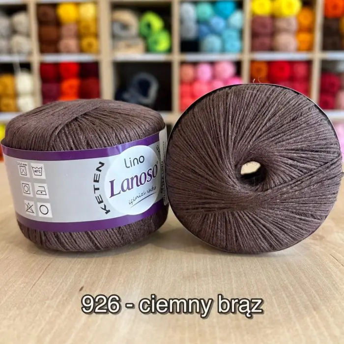 Włóczka Lanoso LINO 50g/175m len + wiskoza - obrazek 12
