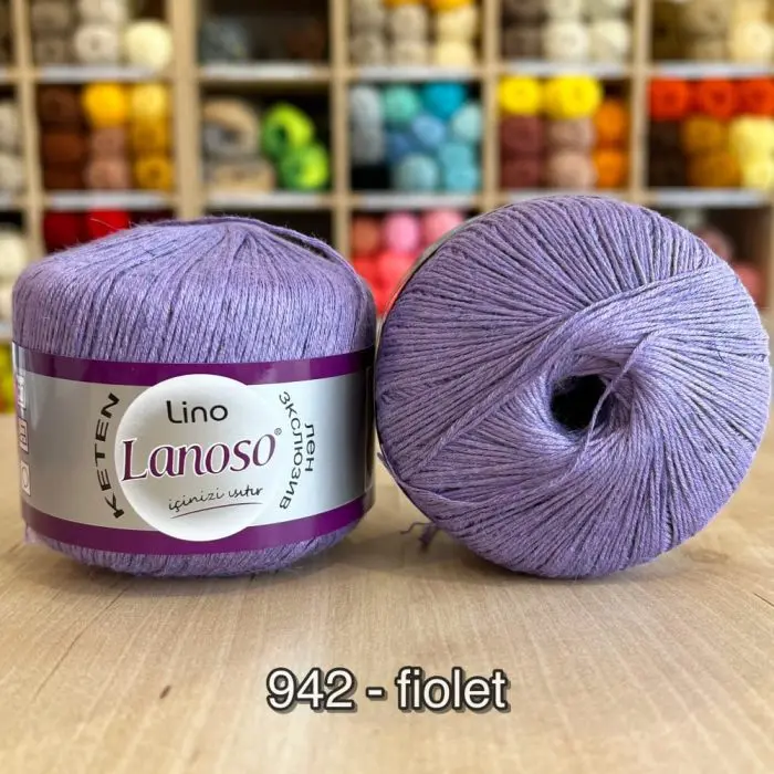 Włóczka Lanoso LINO 50g/175m len + wiskoza - obrazek 17