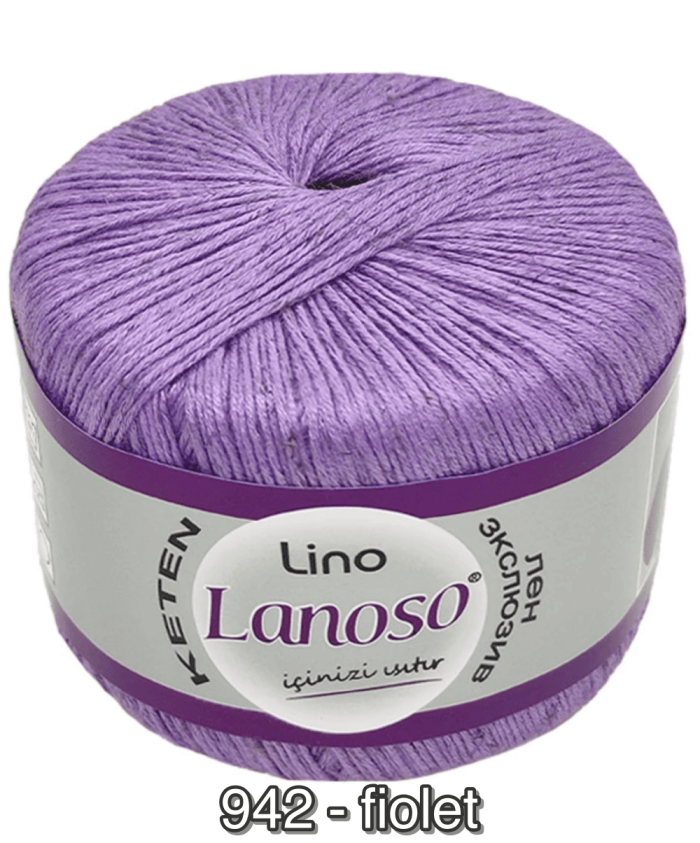 Włóczka Lanoso LINO 50g/175m len + wiskoza - obrazek 9