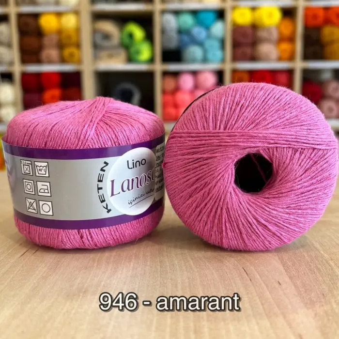 Włóczka Lanoso LINO 50g/175m len + wiskoza - obrazek 18