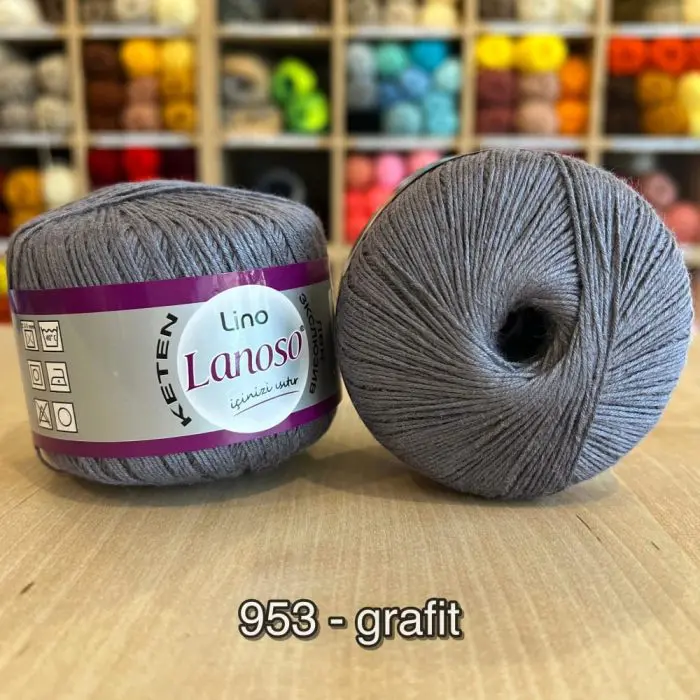 Włóczka Lanoso LINO 50g/175m len + wiskoza - obrazek 20