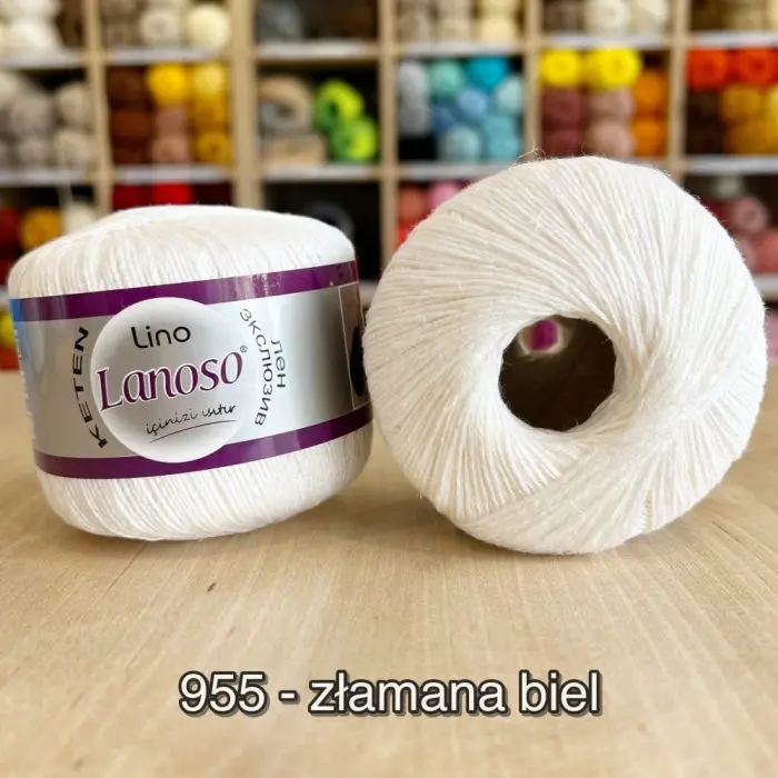 Włóczka Lanoso LINO 50g/175m len + wiskoza - obrazek 22