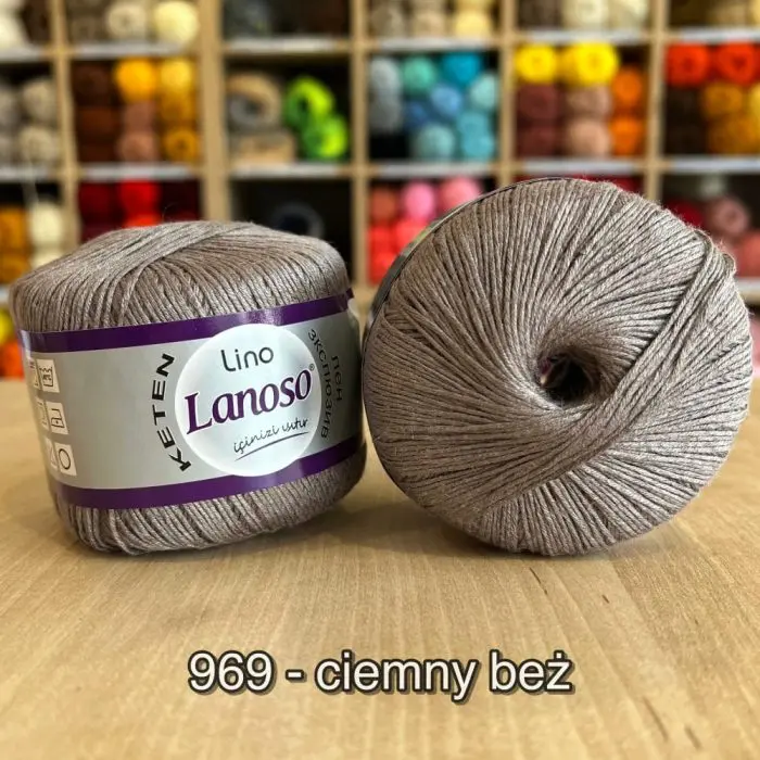 Włóczka Lanoso LINO 50g/175m len + wiskoza - obrazek 27