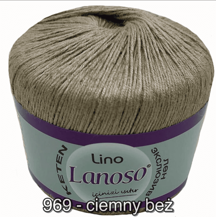 Włóczka Lanoso LINO 50g/175m len + wiskoza - obrazek 19