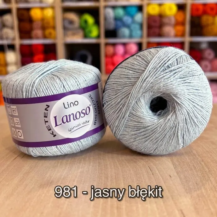 Włóczka Lanoso LINO 50g/175m len + wiskoza - obrazek 28