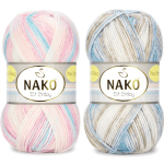 Włóczka Nako ELIT BABY mini BATIK 100g/250m Anti Pilling